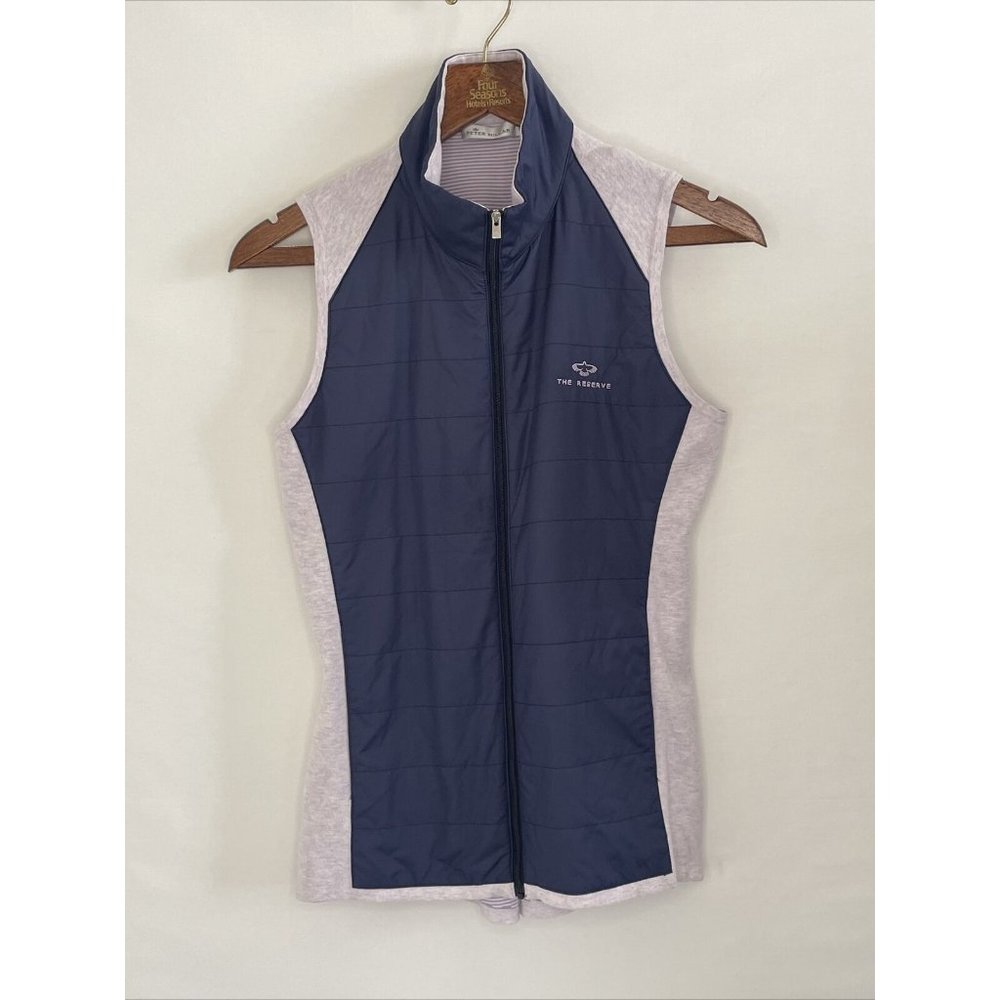 Peter Millar Women Full Zip Quilted Vest Golf Size M Packable Lightweight NWOT